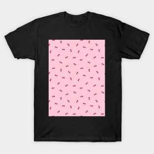 Cherry Pattern, Pink T-Shirt